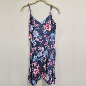NWT GAP Floral Spaghetti Strap Dress - Pink and Blue